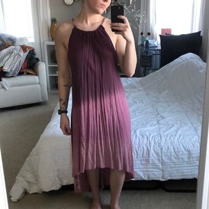 Purple slip dress